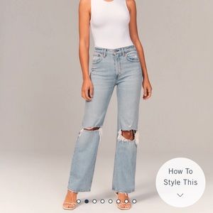 Abercrombie 90s Ultra High Rise Relaxed Jeans